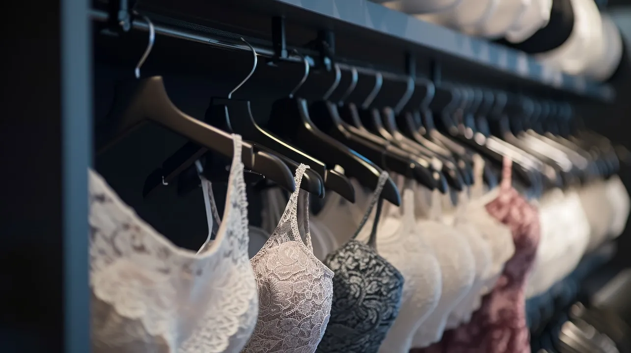 Modern women lingerie store display