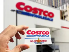 Costco wholesale warehouse shopping, membership club, membership card, Costco as a background