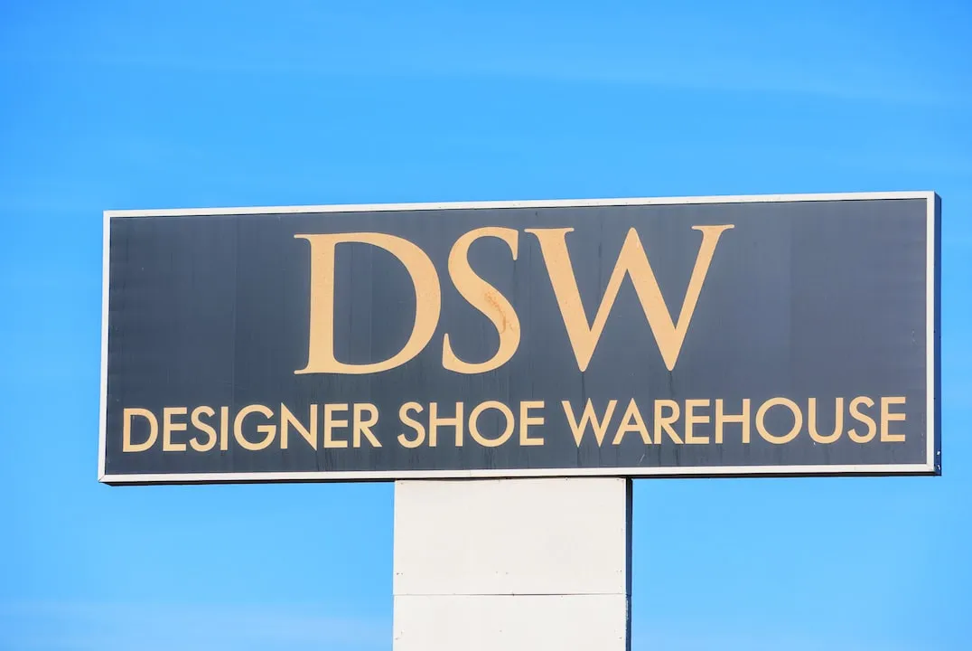 DSW Designer Shoe Warehouse Sign 