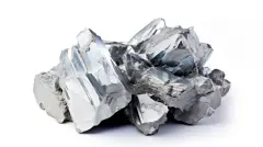 zinc on white background, zinc rock