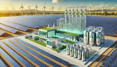 AI Depiction of green energy development