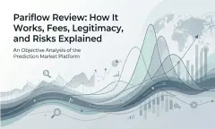 A clean digital interface showing binary event contract price charts and probability percentages on a decentralized exchange.