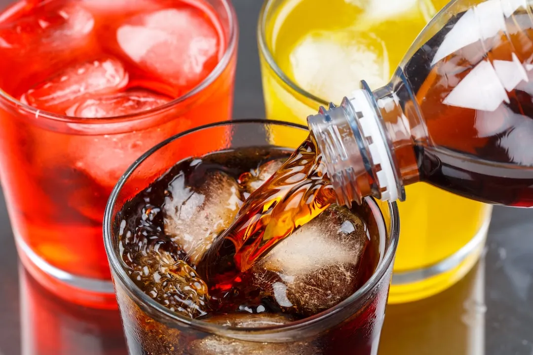 Pouring cola drink drinks lemonade softdrinks in a glass