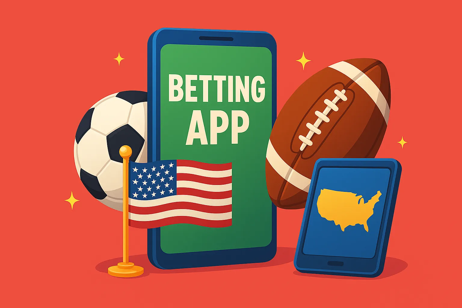 Mobile sportsbooks illustration