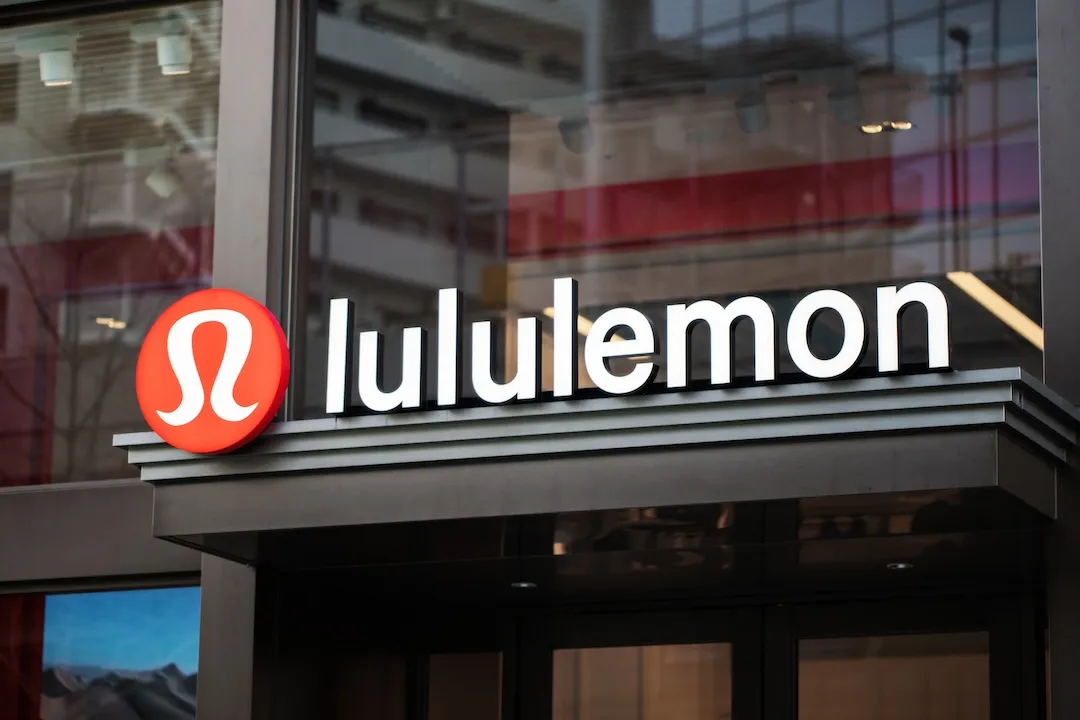 Lululemon Logo on storefront sign