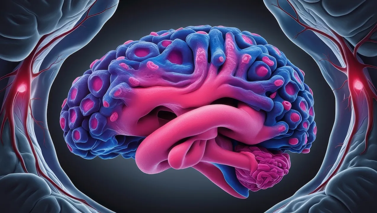 Detail of glioblastoma multiforme, a cancer brain
