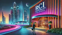 an image representing RCI Hospitality Holdings, featuring a vibrant and upscale nightclub setting