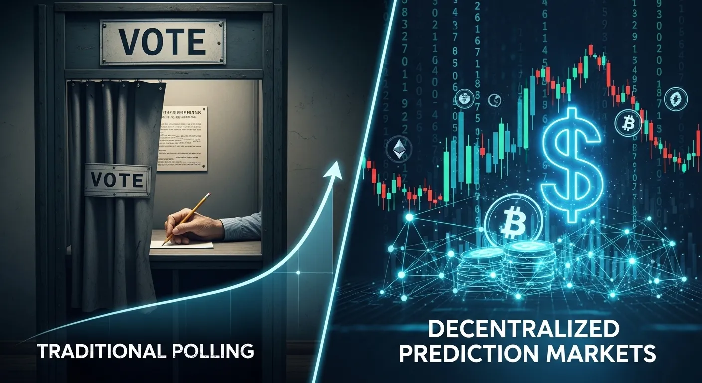raditional polling faces a crisis of credibility, decentralized prediction markets are emerging as a billion-dollar alternative