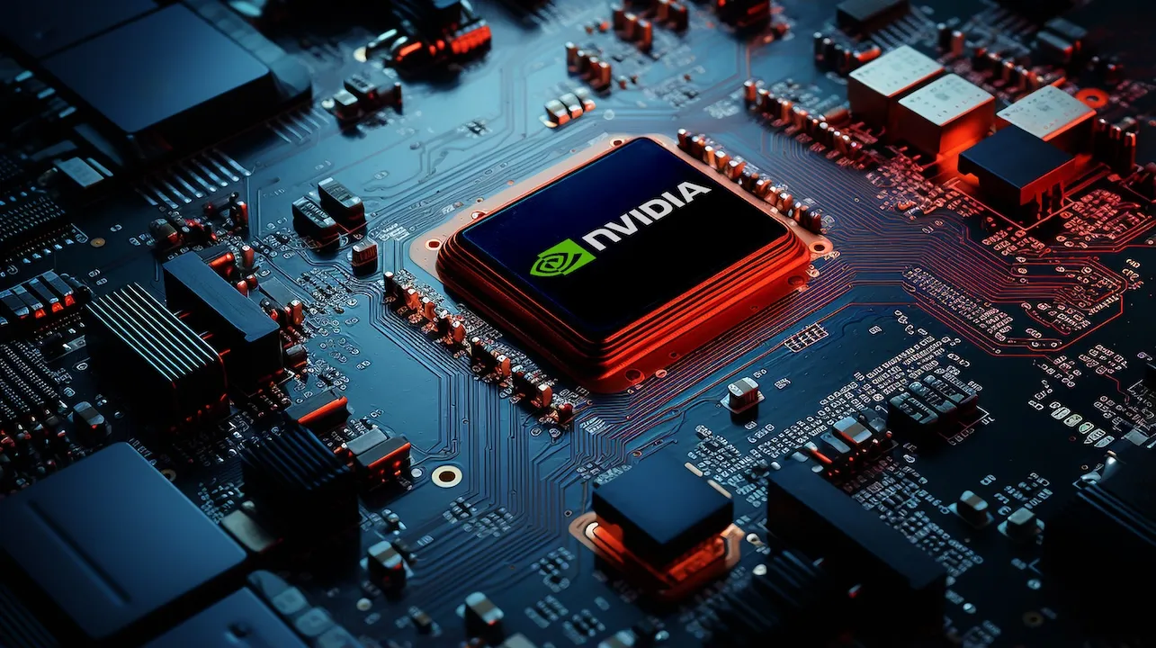NVIDIA Chip on Board illuminated