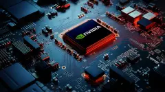 NVIDIA Chip on Board illuminated