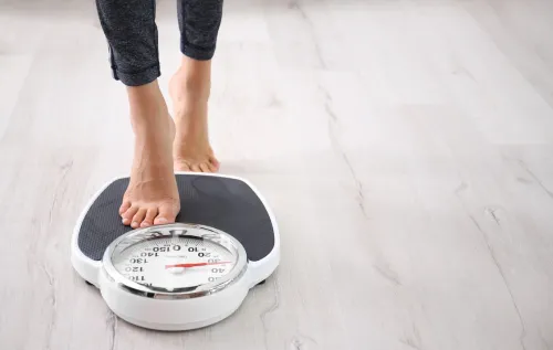 Scales indicating Weight Loss