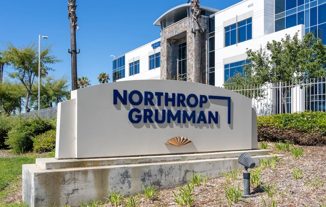 Northrop Grumman plaque on Stone
