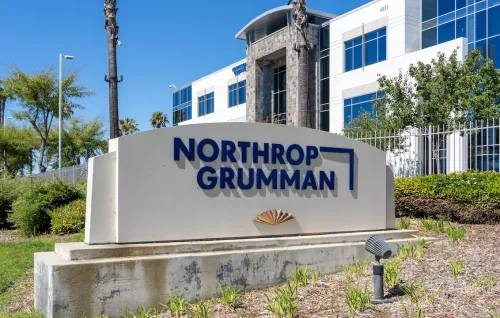 Northrop Grumman plaque on Stone