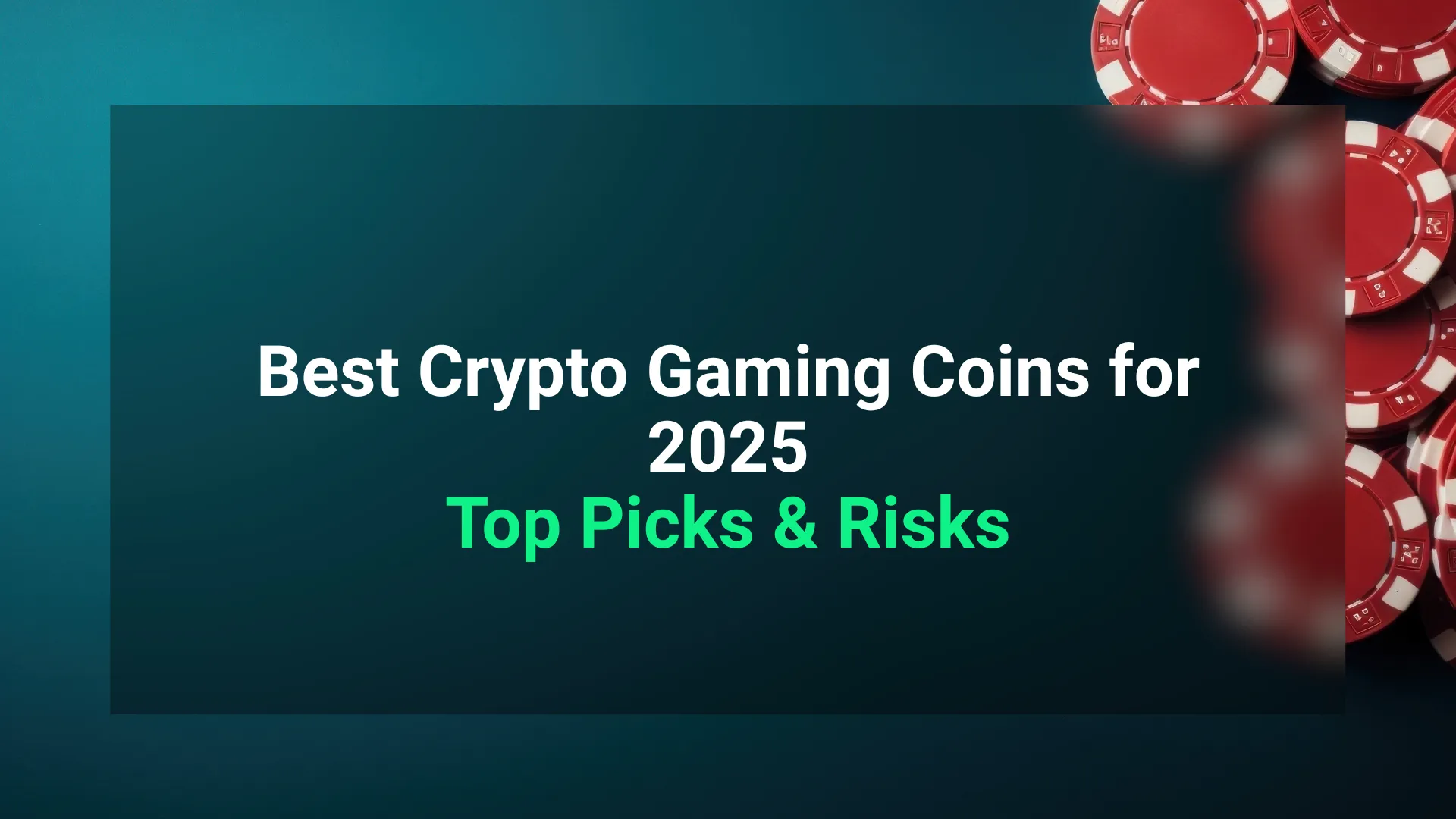 best crypto gaming coins 2025 infographic