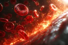 Blood cell red 3d background vein flow platelet wave cancer medicine artery abstract. Red cell hemoglobin blood donate anemia isolated plasma leukemia