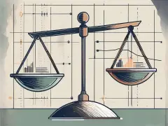 Scales weighing up stocks versus bonds