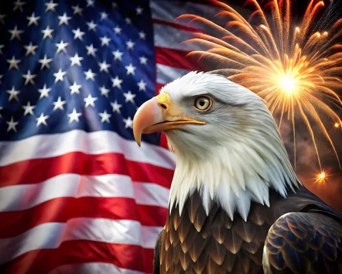 american eagle flag fireworks freedom strength patriotic bird usa celebration burst fly