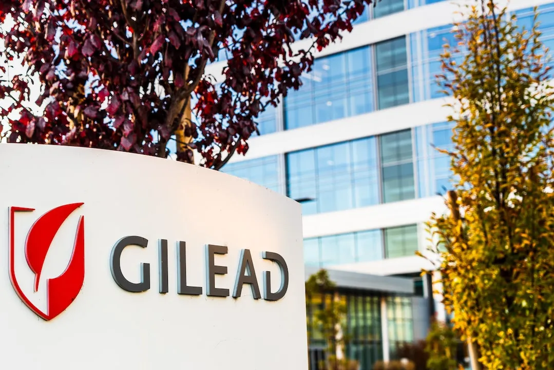 Gilead Logo on Sign Outside Office Buildings