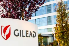 Gilead Logo on Sign Outside Office Buildings