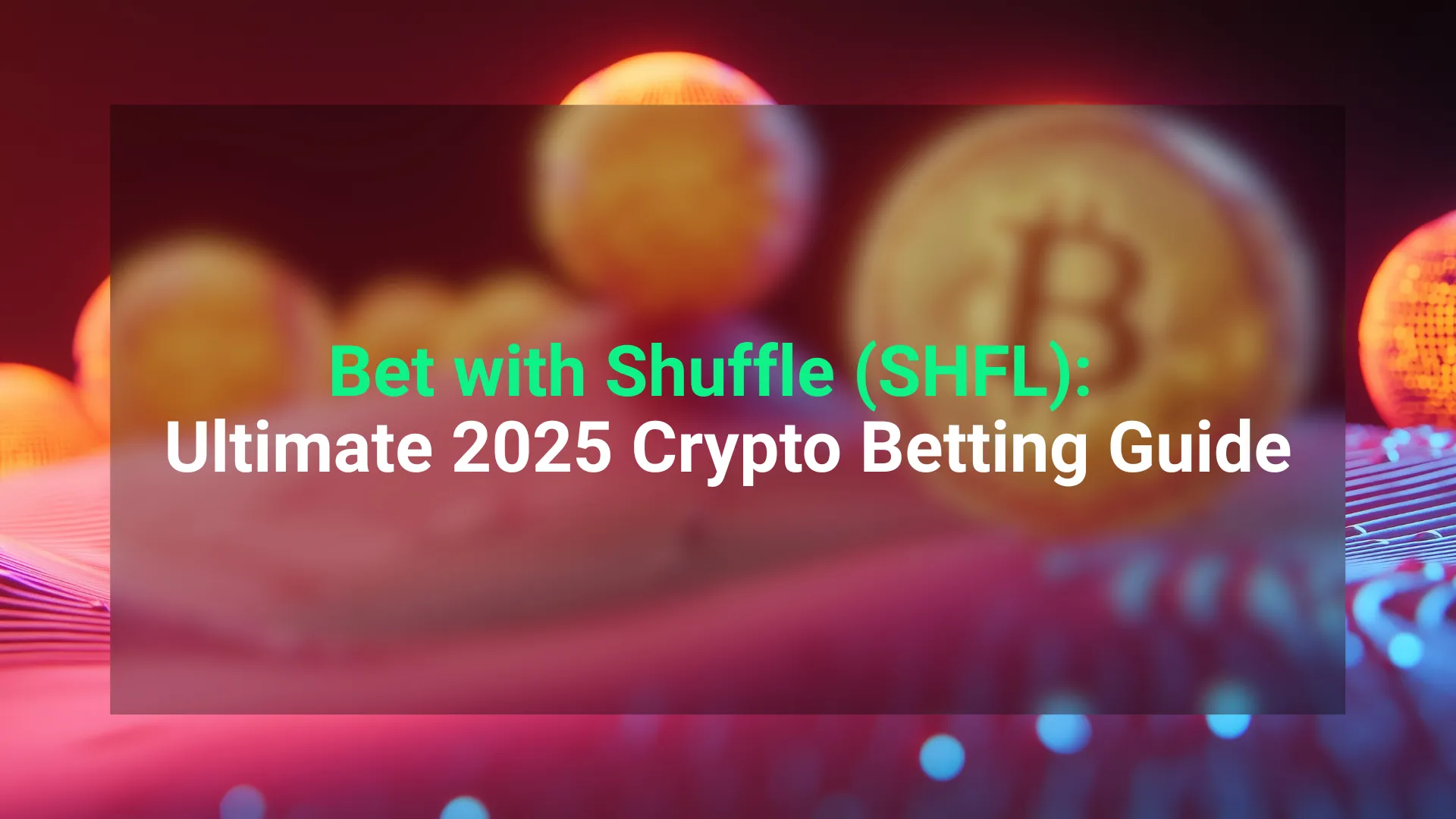 Shuffle SHFL crypto betting platform with casino games and sportsbook