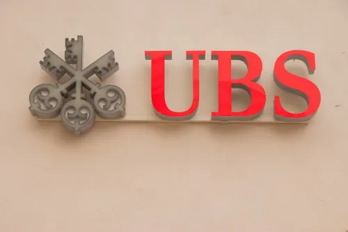 UBS Logo on Wall