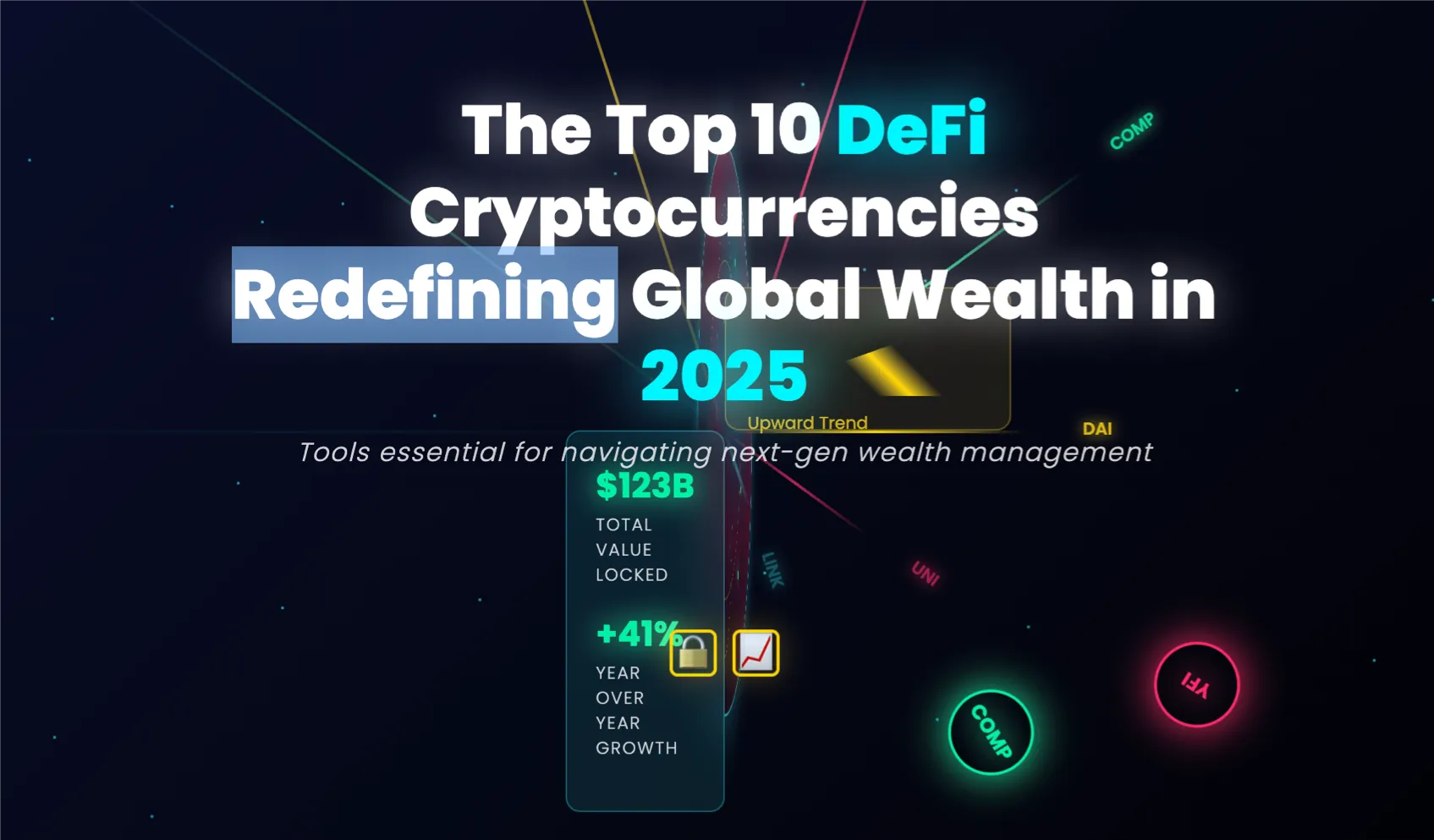 Comparison chart of top DeFi cryptocurrencies and platforms for 2025 with performance ratings