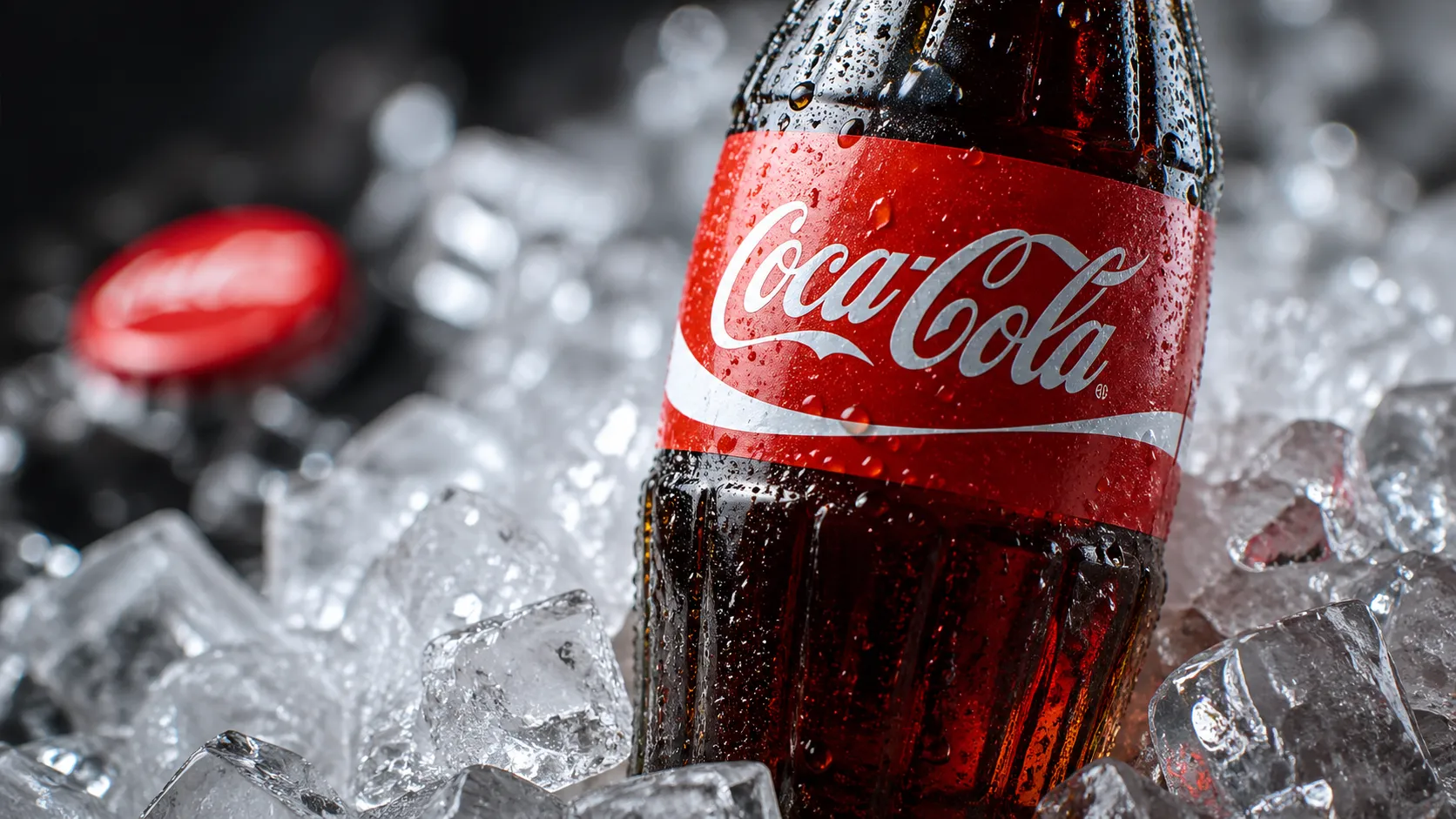 Coca Cola Bottle in Ice