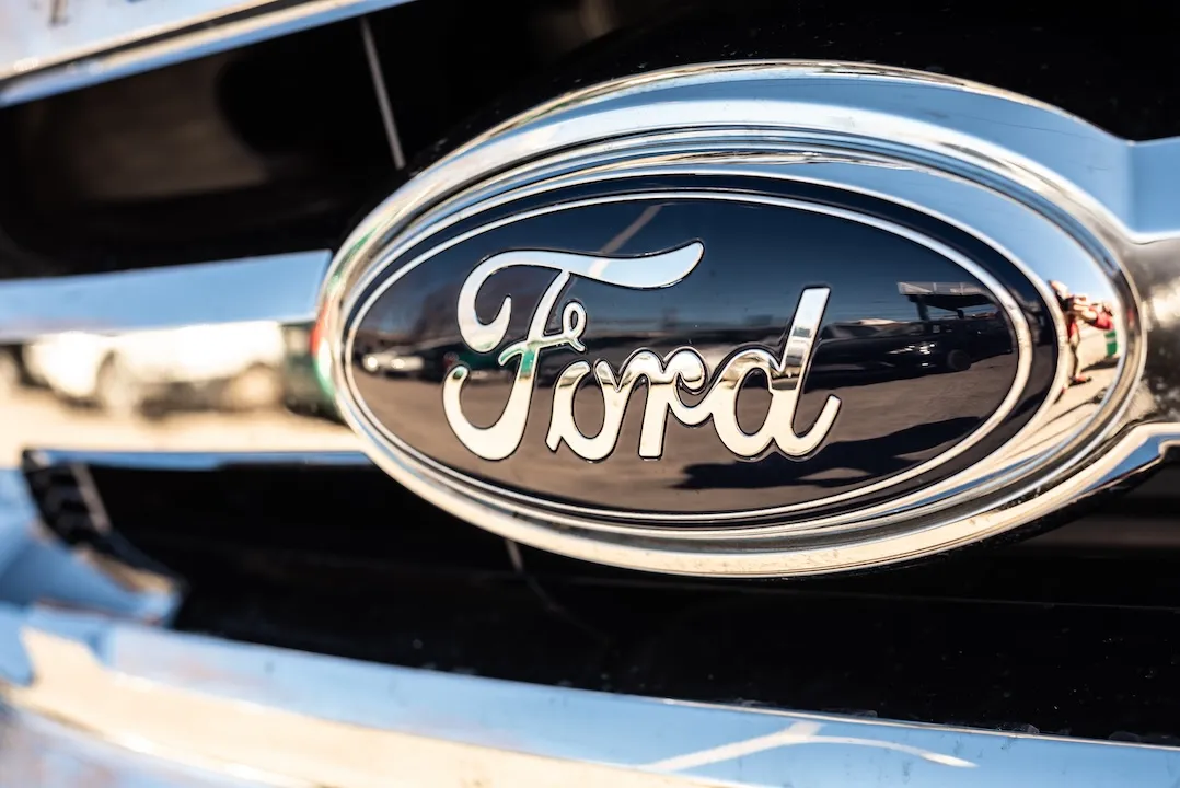 Ford Motor Company Badge in Silver and Blue