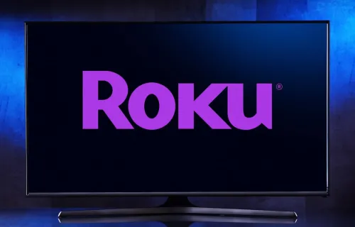 ROKU logo on TV Screen