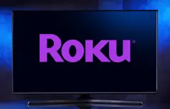 ROKU logo on TV Screen