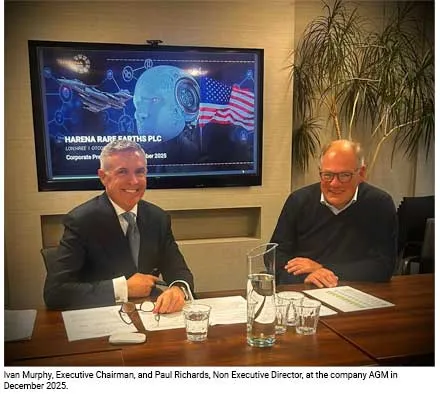 Ivan Murphy, Executive Chairman, and Paul Richards, Non Executive Director, at the company AGM in December 2025