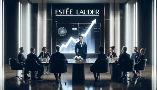 AI depiction of Estée Lauder's CEO and the board members.