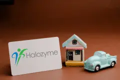 Halozyme logo on smartphone