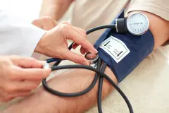 Blood pressure measuring.