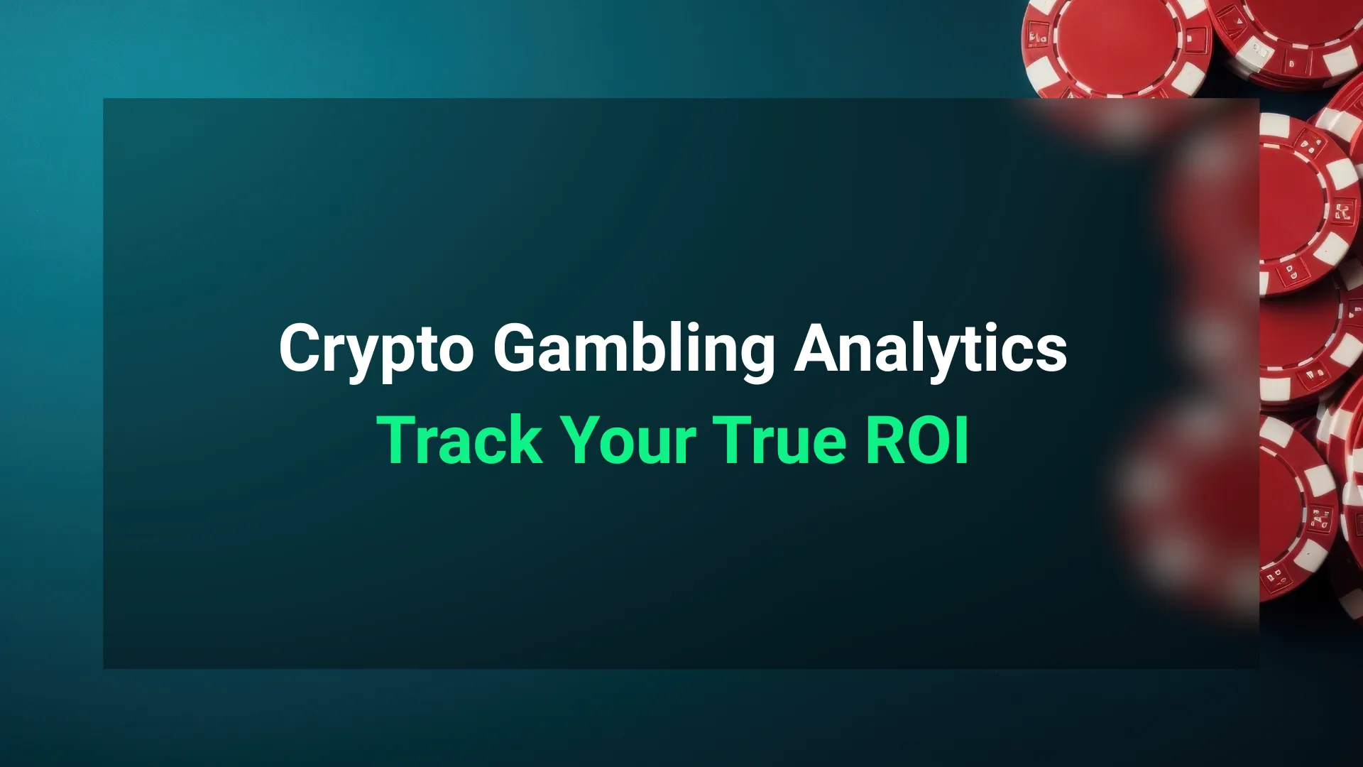 Dashboard showing crypto gambling analytics, ROI tracking, and NFT VIP rewards on a modern interface