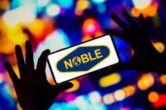 Noble Corp Logo on smartphone screen