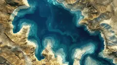 Harvesting Lithium: Evaporation Ponds in the Desert Landscape