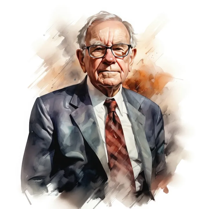 Warren Buffett sketch in AI releases shareholder letter.