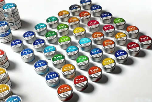 Colourful Zyn Nicotine Tins